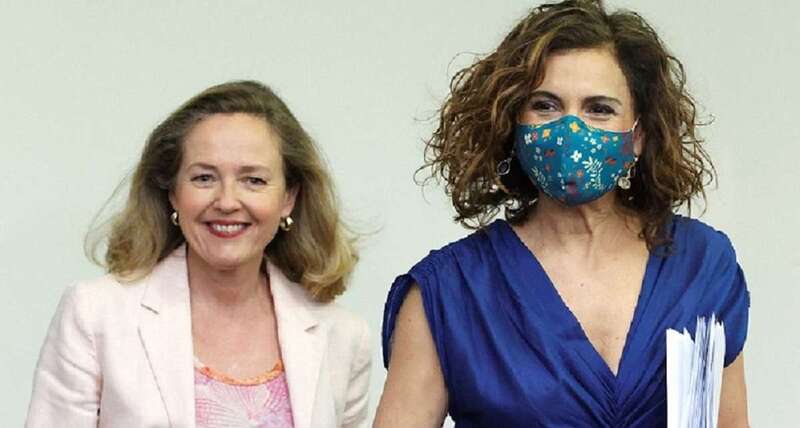 Las ministras Nadia Calviño e Irene Morento/Multimedia.